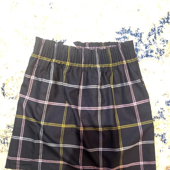 NWT! J. Crew Sidewalk Skirt in navy plaid size 2 - Picture 3 of 3